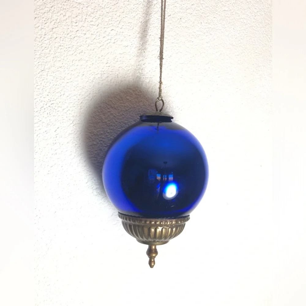 Midwest kugel Blue Glass Kugel Christmas Ornament